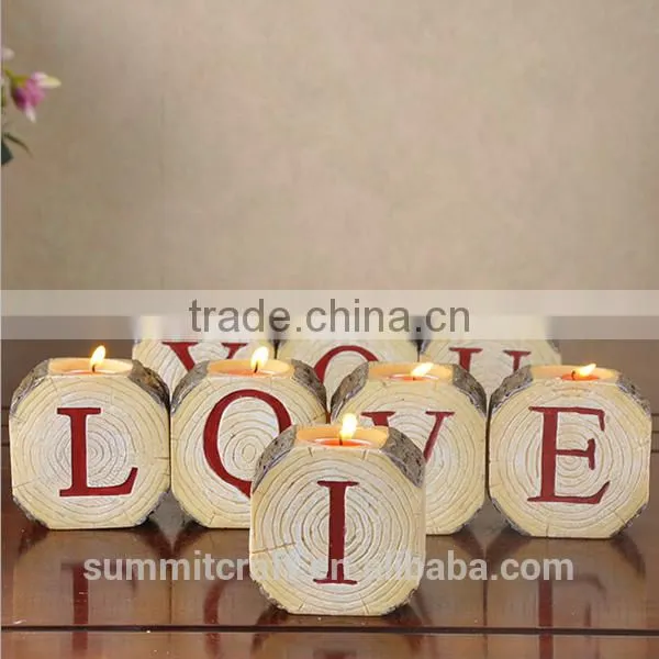 Resin Letter Candle Holders Party Decoration Decorations Wedding photo-2