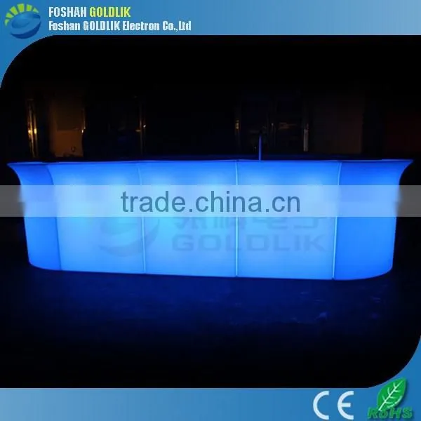 Music Control Color Changing LED Illuminated Furniture Plastic Lighted Bar Counter photo-2