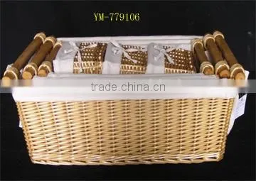 High Quality Willow Craft Wicker Basket in Home Garden
