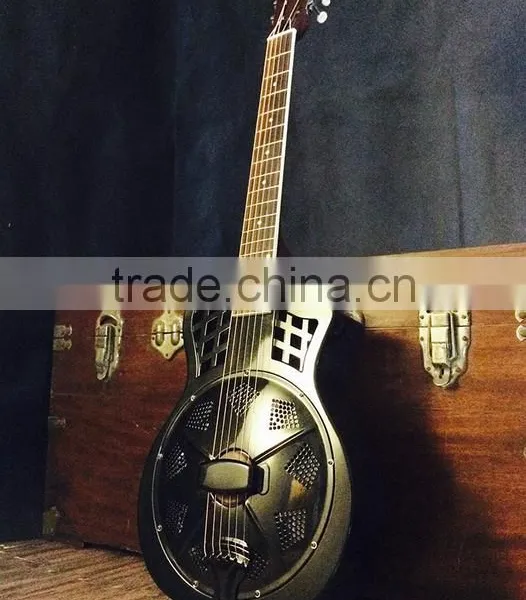 40 Inch Chrome Metal Resonator Guitar With Blues Slide photo-3