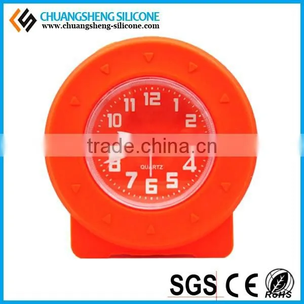 Candy Color Desktop Clock, Sun Shape Clocks, Silicone Table Clock photo-2