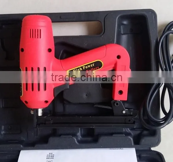 1500w 8016 Lower Noise Handheld Electric Brad Nail Crown Stapler Gun Portable Electric Nailer Gun photo-6
