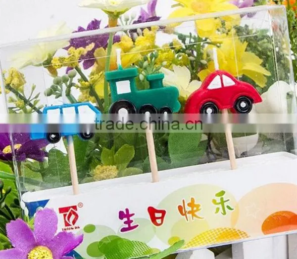 Hot Sale Carton Car Birthday Candle for Children photo-2