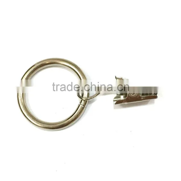 ID30mm & OD37mm Rod Ring With Clip Hanging / A Ring With A Clip / Iron Curtain Ring With Clip photo-6