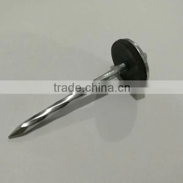Red Umbrella Head Twist Galvanized Roofing Nails photo-2