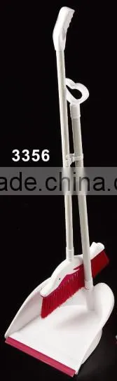 High Quality Plastic Long Handle Broom With Dustpan Sets photo-2