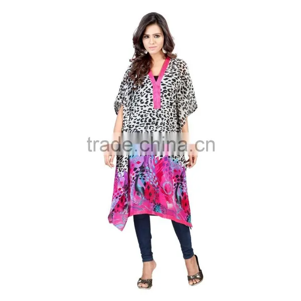 Custom 100% Polyester Print Beach Kaftan 2016/Woman Resort Wear From India photo-3