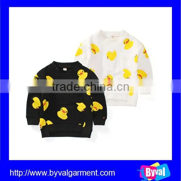 2015 Hot Sell 100% Cotton Long Sleeves Pullover Children's Hoodies