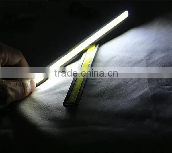 New Ultra-thin High-brightness LED Daytime Running Lights Waterproof Power Cars Running Lights White Yellow photo-6
