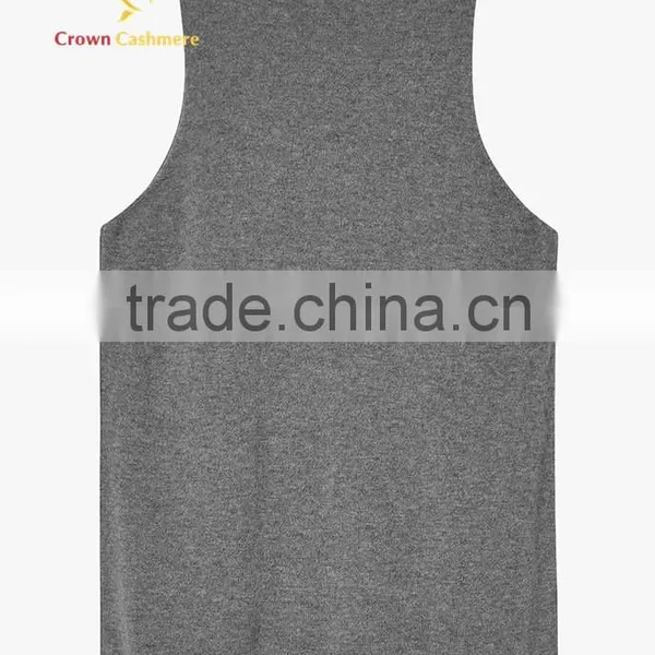 Sleeveless Tight Knitted Cashmere Sweater Wool for Woman photo-2