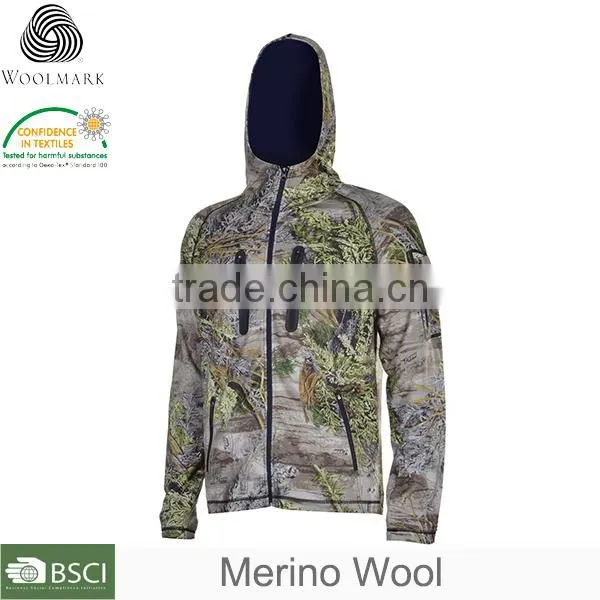 Camouflage Fabric Pullover Zip Hoodie and Fitted Sweatshirt Camo Hoodie photo-2