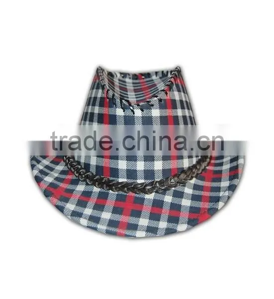ISO9001 BSCI Factory Hot Sale Red Fleece Tailored Made Plaid Hat photo-2