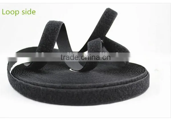 20mm Wide on Rolls of 25m Black White Hook and Loop Tape photo-2