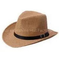 Black Western Straw Cowboy Hat