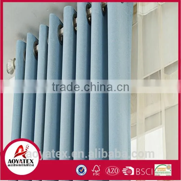 New 100% Polyester Latest Elegant Plain Curtains for the Living Room photo-5