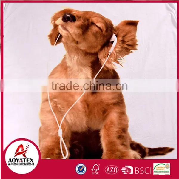 Comfortable Digital Printing Throw Flannel Fleece Blanket photo-2