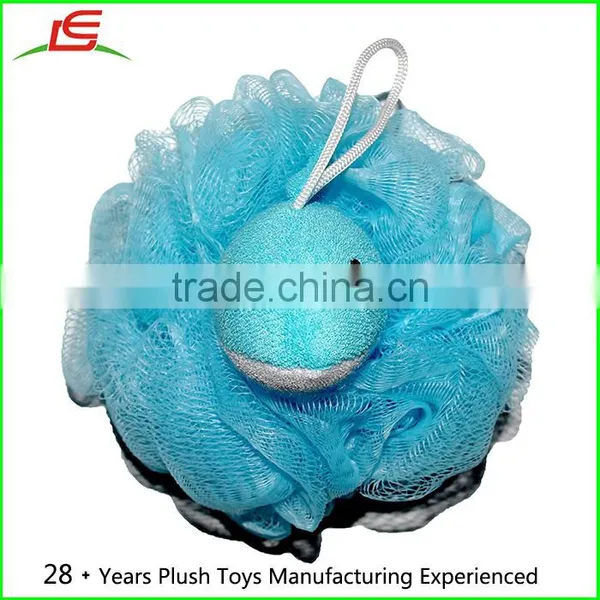 4Pcs Set Around 5-inch Loofah Kids Childs Baby Toy Stuffed Animal Bath and Shower Mesh Pouf photo-4