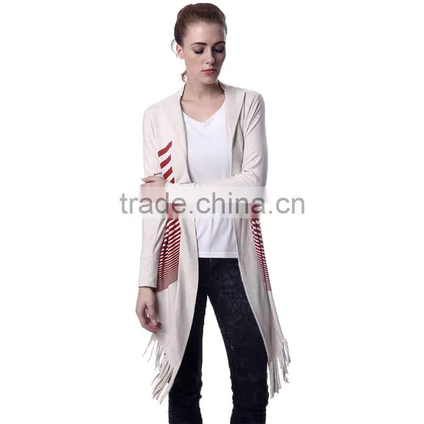 Factory Supplier Women Long Cardigan Knit Sweaters photo-3