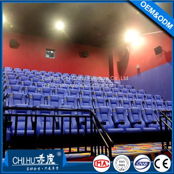 Luxury Leather Folded Cinema Theater Chair,hot Sale Movie Theatre Seats photo-2