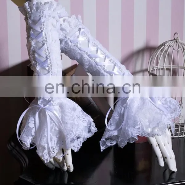 Gothic Laced Fingerless Gloves-sleeves photo-2