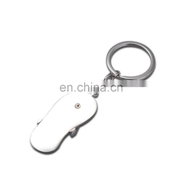 Metal Shoe Key Chain Polished Sandal Shape KeyChain photo-3