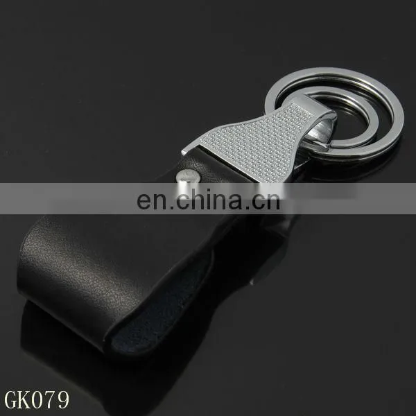 Genuine Leather Belt Key Chain With Keyring-GK080 photo-4