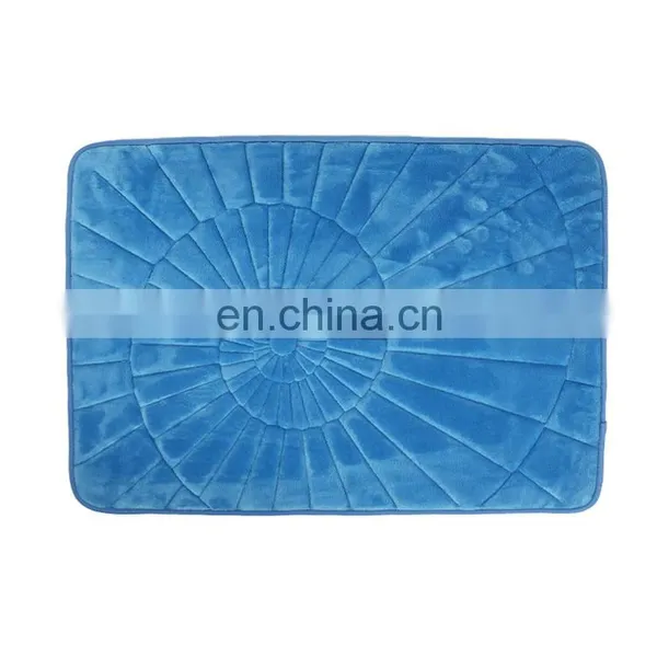 Factory Wholesale Non-Slip Printing Shower Anti Slip Non Memory Foam Bathroom Floor Door Rugs Carpet Mats photo-3