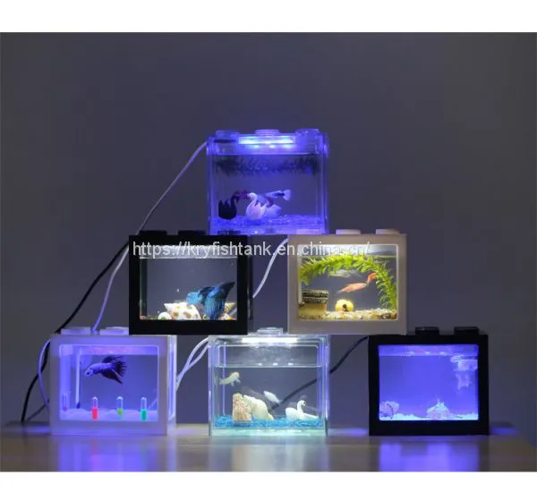 Acrylic Mini Fish Tank for Home and Office Aquarium Fish Tank 100% Brand New Aquariums photo-4