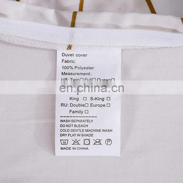 3-piece Reversible Luxurious Comforter Set Bedding Geometric Pattern Bedding Set photo-6