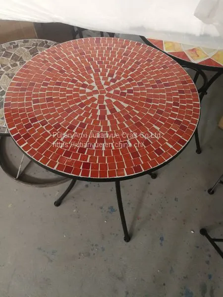 Metal Outdoor Folding Table Coffer Table Round Table photo-5