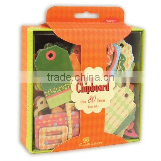 DIY Craft Gift Box Set Chipboard Shapes & Tags Chipboard Scrapbook Decor photo-5
