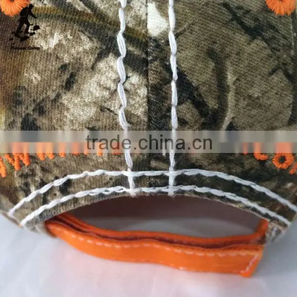 Professional Factory Supply Orange Hunting Embroidery Camo Snapback Cap photo-4