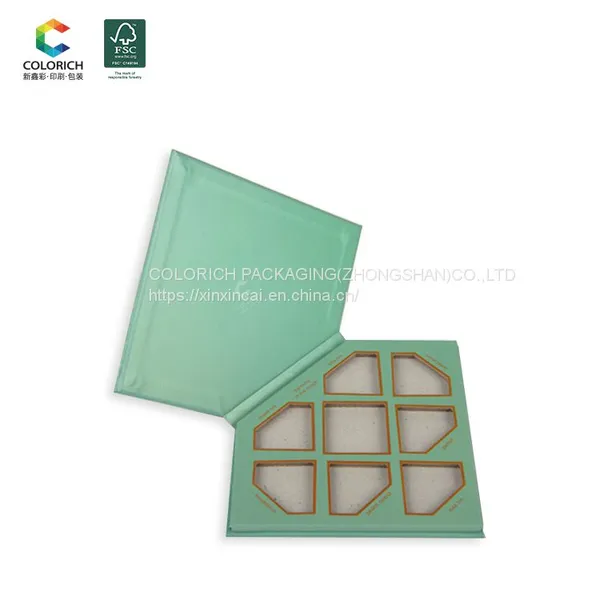 Empty Magnetic Eyeshadow Palette Paper Packaging Box Cardboard Storage Box Empty Eyeshadow Container Eyeshadow Palette photo-4