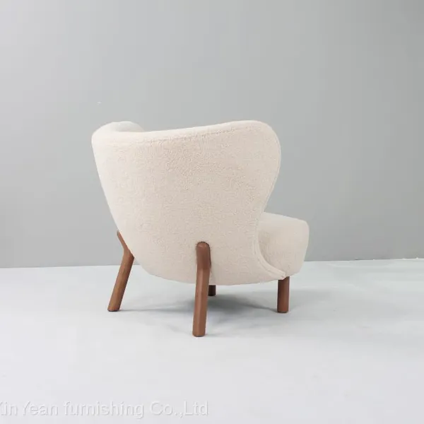 2022 High Quality Mid Century Modern Furniture Lounge With Cushion Petra Chair With Solid Ashwood Legs photo-3