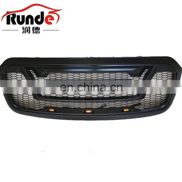Runde Car Modification Accessories ABS Material Front Grille With Lamp For 2013-2018Dodge Ram 1500 Pickup Front Grille
