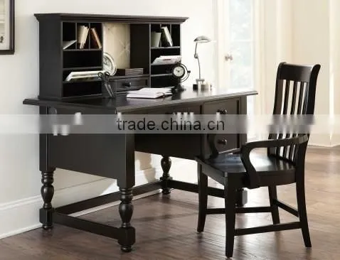 Optional Wood Seat Arm Chair and Hutch Under Home Office Furniture photo-2