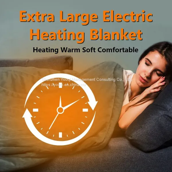 Easy Control Temperature Electirc Blanket/ 4 Tieming Settings Electric Blanekt/