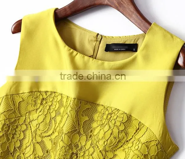 Sexy Slim Dress Sleevess Lace Dress Womans Evening Dress photo-5