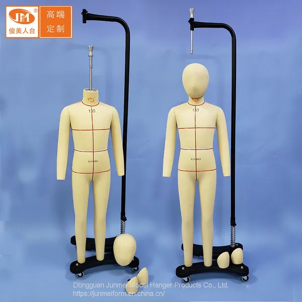 Industry Fiberglass Made Boys' Full Body Sewing Tailors' Mannequin With Detachable Head, Shoulder Caps Size 130 photo-3