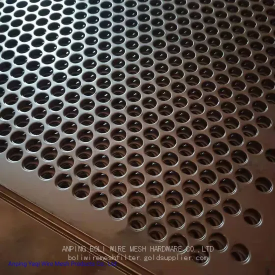 Decorative Mild Steel Metal Perforated Mesh Sheet With Various Hole Boli Mesh