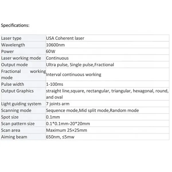 Vertical Fractional CO2 Aesthetic Laser CO2 Fractionado Machine Fractional CO2 Fractional Laser Machine Dermatology Equipment photo-6