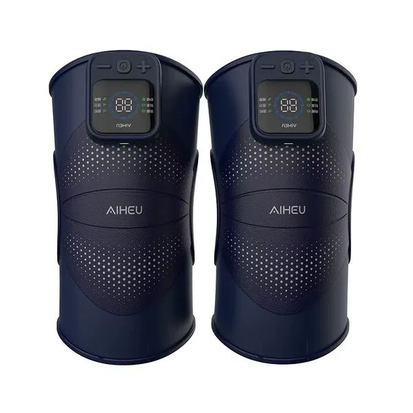 Wholesale Intelligent Knee Massager Manufacturer | 5000mAh Battery & Silver Ion Fabric photo-5