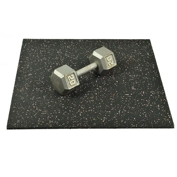 Straight Edge Gym Rubber Flooring