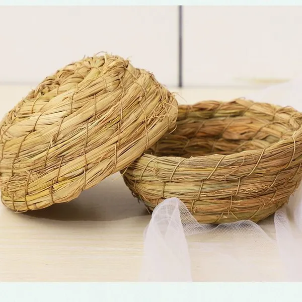 Bird Nest Home Hourse Straw Grass Bird Pad photo-3