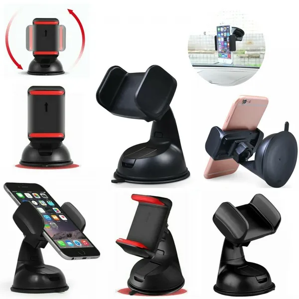 Universal Car Phone Mount With Strong Suction Dashboard & Windshield Holder photo-5