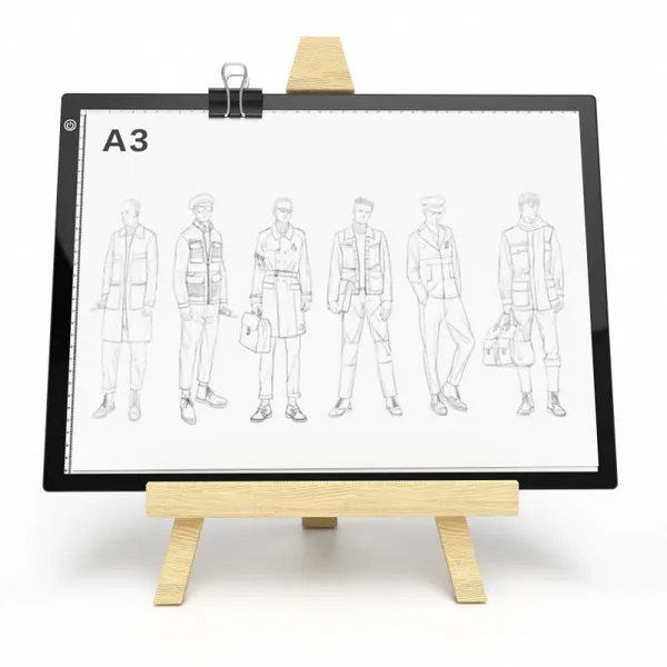 Tablero de dibujo con luz LED acrílico de gran formato A3, caja de luz ultrafina para bocetar, dibujar y crear arte