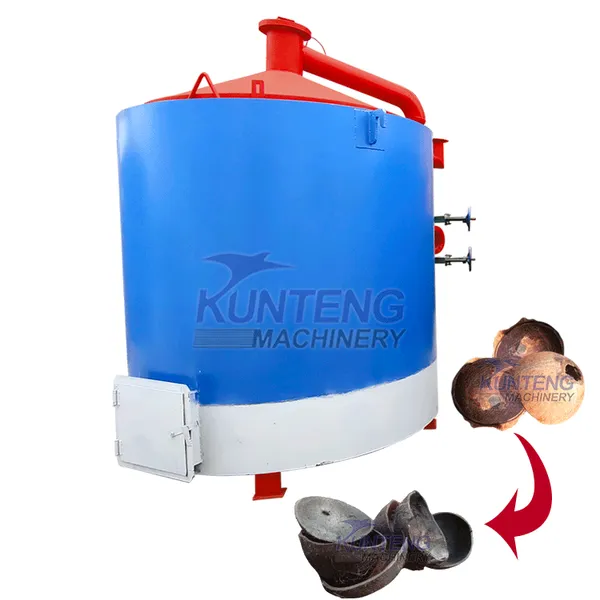 Hoisting Sawdust Firewood Stick Carbonization Furnace Charcoal Powder Making Machine