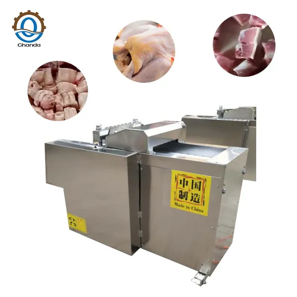 QDMECH Commercial Stainless Steel Bone Cube Cutter Meat Cube Cutter Meat Cube Cutting Machine for Chicken Duck Bone photo-3