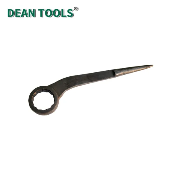 Bent Handle Podger Ring Wrench, 19mm Hex Opening, 200mm Overall Length, Drop Forged and Quenched Tempered photo-2
