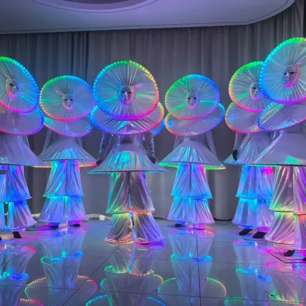 LED Mirror Costume, Disco Mirror Man Suit for Stage Performance & Festival Show
